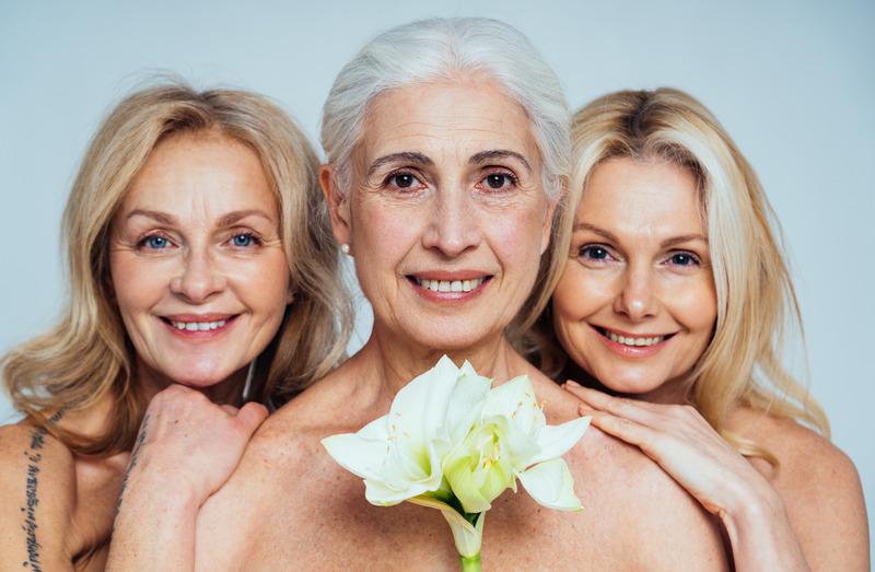 three menopause women